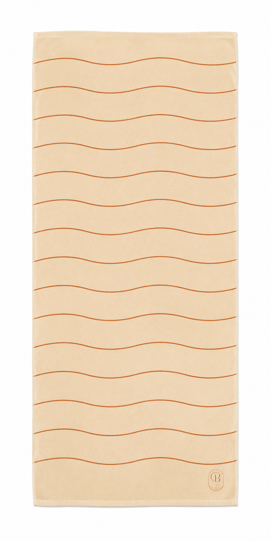 Signature Wave Towel in Sand