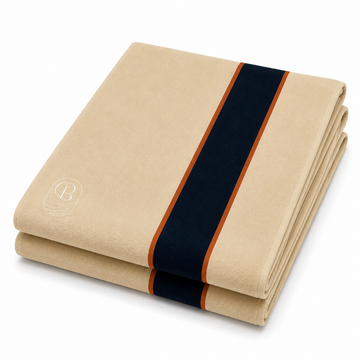 Coastal Stripe Towel in Sand